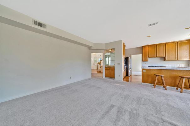 Empty room, Interior, Kitchen, Recessed Lighting