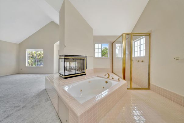 Bathroom, Fireplace, Interior