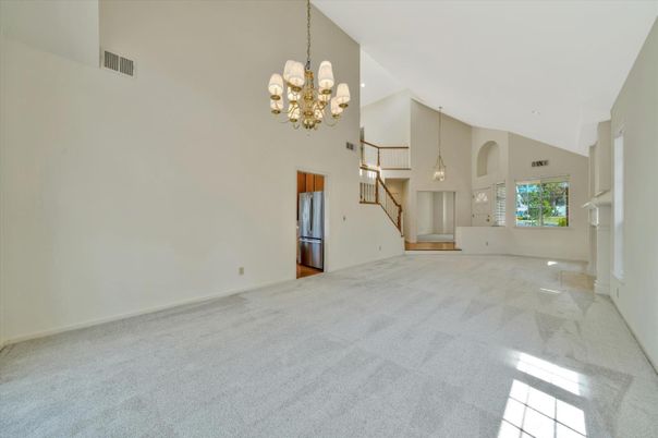 Chandelier, Empty room, Interior, Marble, Pendant Lights