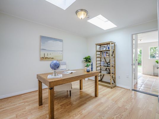 Home Office, Interior, Wood Texture Flooring