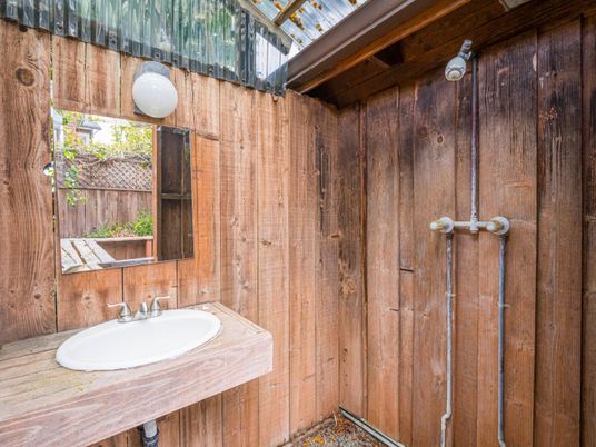 Bathroom, Interior, Wooden Walls