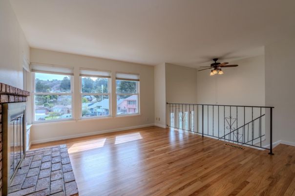 Empty room, Fireplace, Interior, Wood Texture Flooring