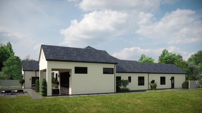 Backyard, Exterior, Facade, Farmhouse