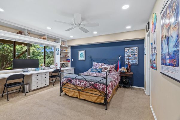 Bedroom, Home Office, Interior, Recessed Lighting