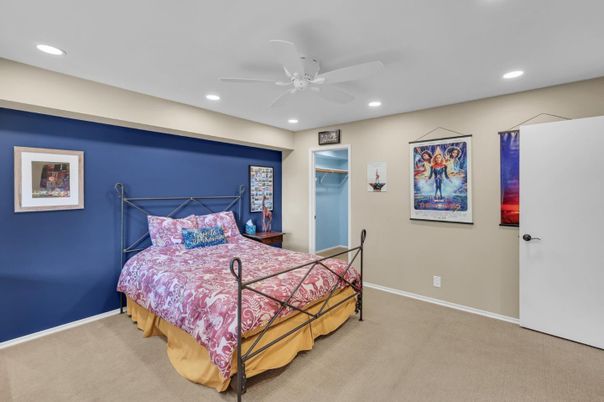 Bedroom, Interior, Recessed Lighting