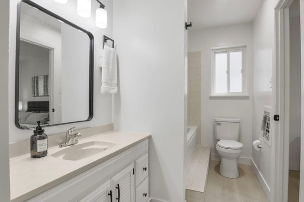 Bathroom, Interior, Wood Texture Flooring