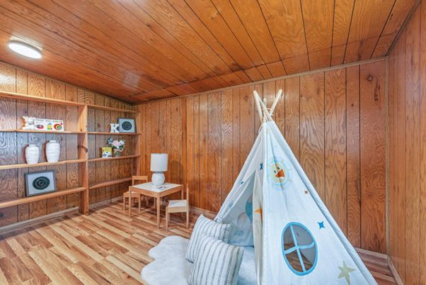 Interior, Recessed Lighting, Wooden Ceilings, Wood Texture Flooring, Wooden Walls