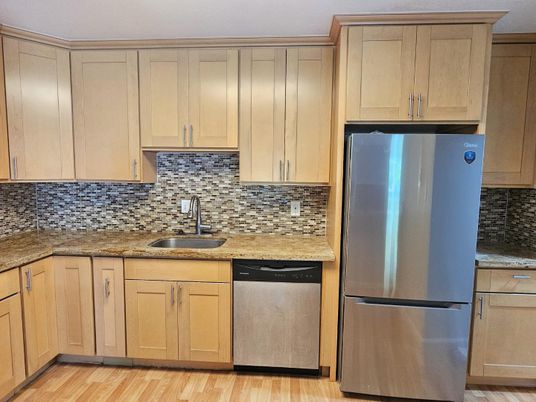 Interior, Kitchen, Wood Texture Flooring