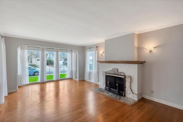 Empty room, Fireplace, Interior, Wood Texture Flooring