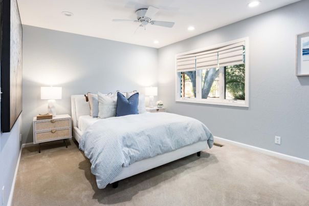 Bedroom, Interior, Recessed Lighting