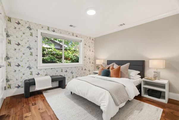 Bedroom, Interior, Wood Texture Flooring