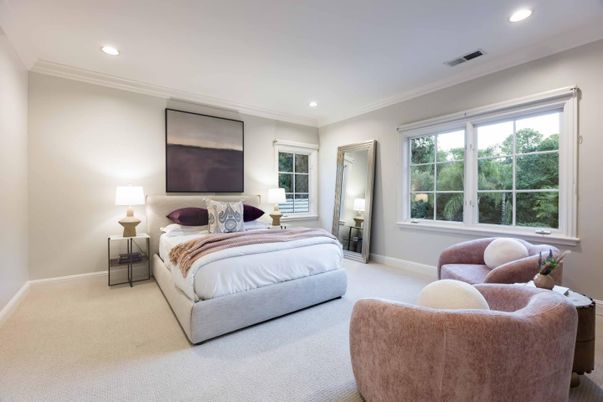 Bedroom, Interior, Recessed Lighting