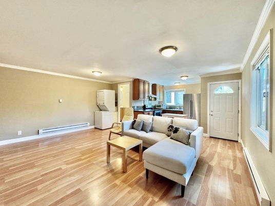 Interior, Kitchen, Living room, Wood Texture Flooring