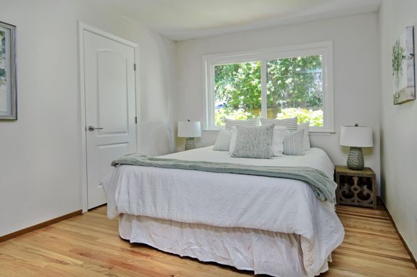 Bedroom, Interior, Wood Texture Flooring