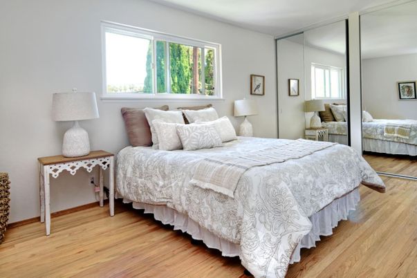 Bedroom, Interior, Wood Texture Flooring