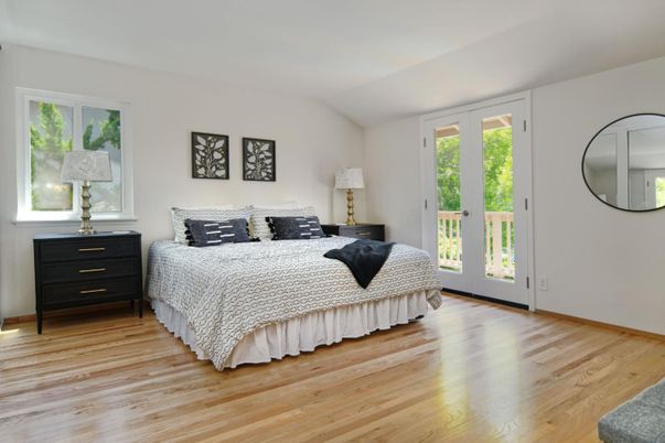 Bedroom, Interior, Wood Texture Flooring