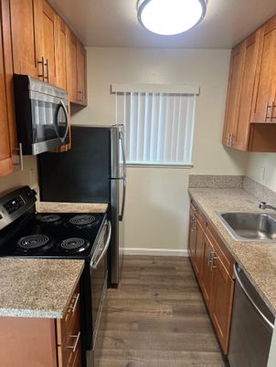 Interior, Kitchen, Wood Texture Flooring