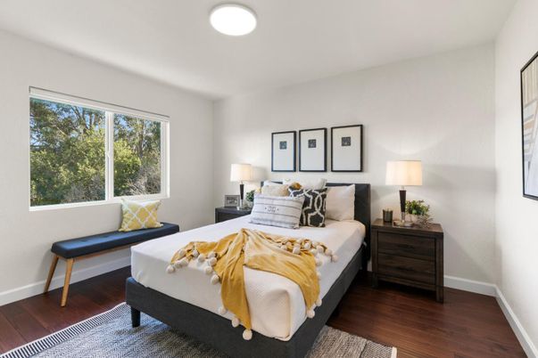 Bedroom, Interior, Wood Texture Flooring