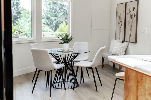 Dining room, Interior, Wood Texture Flooring