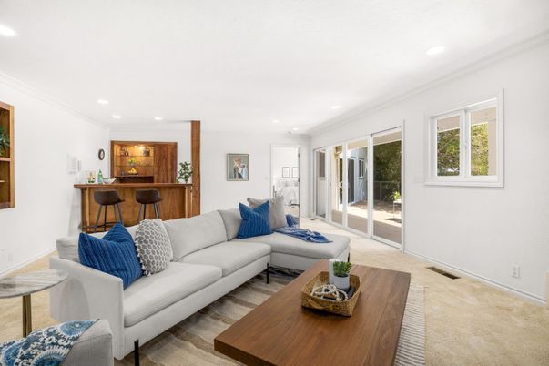 Interior, Living room, Recessed Lighting