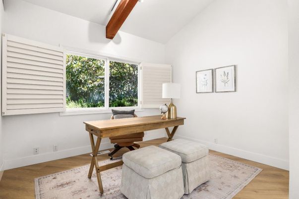 Home Office, Interior, Wooden Beams, Wood Texture Flooring