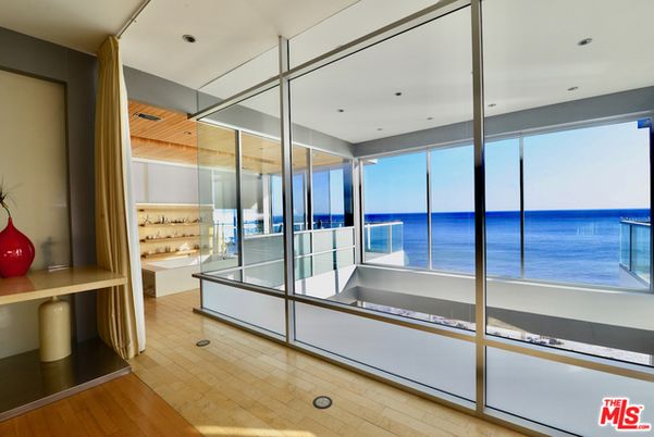 Interior, Recessed Lighting, Water, Wooden Ceilings, Wood Texture Flooring