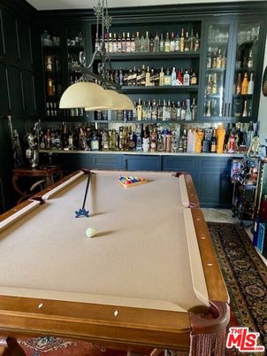 Billiard Table, Chandelier, Game Room, Interior, Pendant Lights