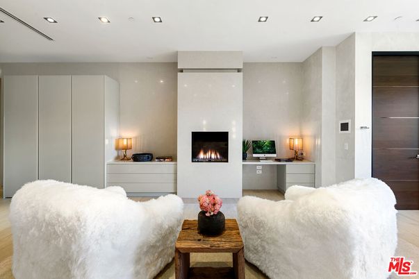 Bedroom, Fireplace, Interior, Recessed Lighting