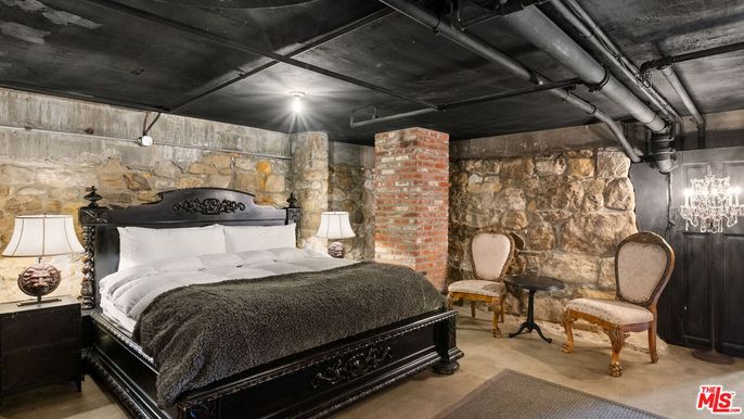 Bedroom, Interior, Stone Walls
