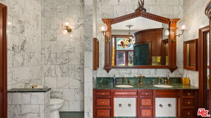 Bathroom, Interior, Marble Walls
