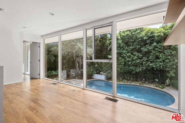 Interior, Pool, Recessed Lighting, Sun Room, Wood Texture Flooring