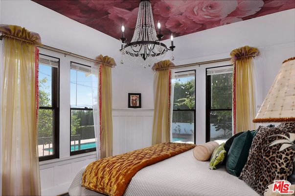Bedroom, Chandelier, Interior