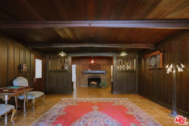Fireplace, Interior, Pendant Lights, Wooden Beams, Wooden Ceilings, Wooden Walls