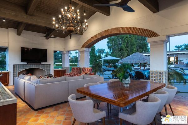 Chandelier, Dining room, Fireplace, Interior, Living room, Wooden Beams, Wooden Ceilings