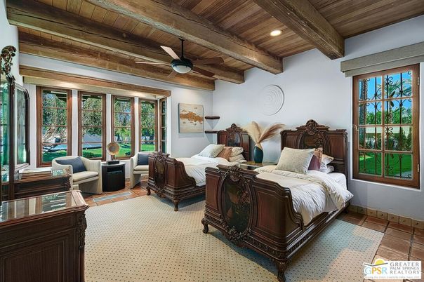 Bedroom, Interior, Recessed Lighting, Wooden Beams, Wooden Ceilings