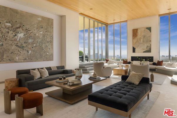 Fireplace, Interior, Living room, Recessed Lighting, Wooden Ceilings