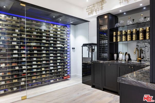 Interior, Recessed Lighting, Wine Storage, Wood Texture Flooring