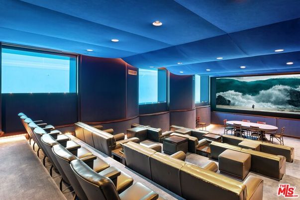 Home Theatre Room, Interior, Projection Screen, Recessed Lighting, Theatre Room