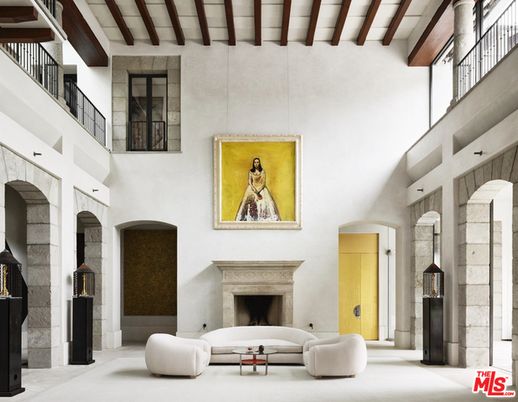 Fireplace, Interior, Wooden Beams