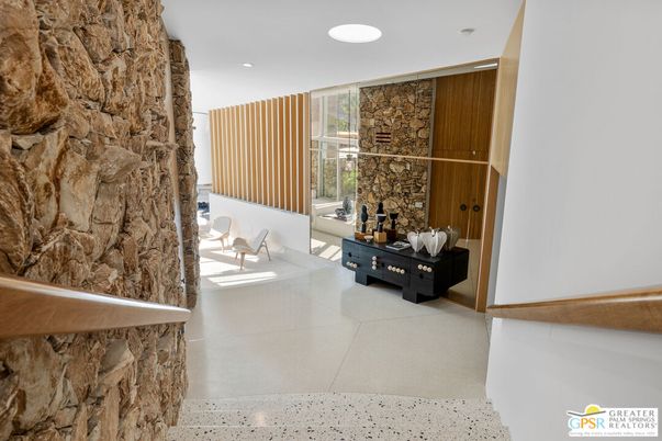 Interior, Recessed Lighting, Stone Walls