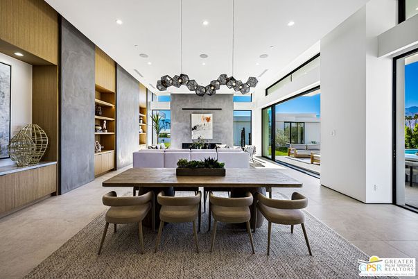 Dining room, Interior, Living room, Pendant Lights, Recessed Lighting