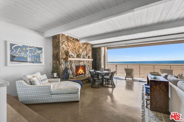 Fireplace, Interior, Living room, Stone Walls, Water