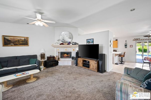 Fireplace, Interior, Living room, Recessed Lighting