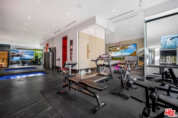 Fitness Equipment, Gym, Interior, Recessed Lighting
