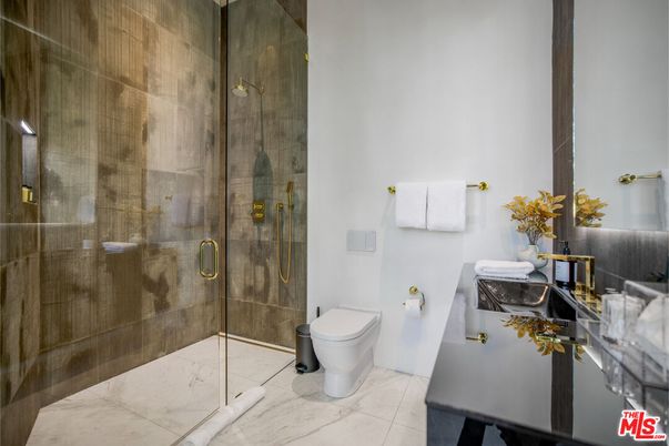 Bathroom, Glass Shower, Interior, Marble