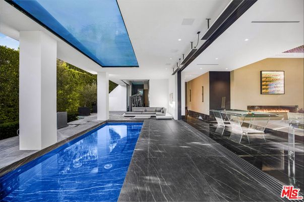 Fireplace, Interior, Pool, Recessed Lighting