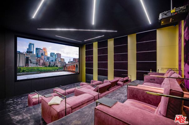Home Theatre Room, Interior, Projection Screen, Recessed Lighting, Theatre Room