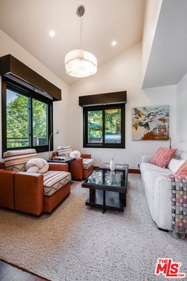 Interior, Living room, Pendant Lights, Recessed Lighting, Wood Texture Flooring