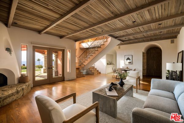Dining room, Fireplace, Interior, Living room, Wooden Beams, Wooden Ceilings, Wood Texture Flooring