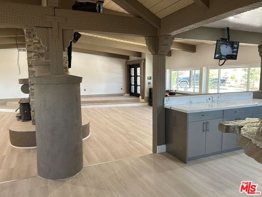 Interior, Pendant Lights, Wooden Beams, Wood Texture Flooring